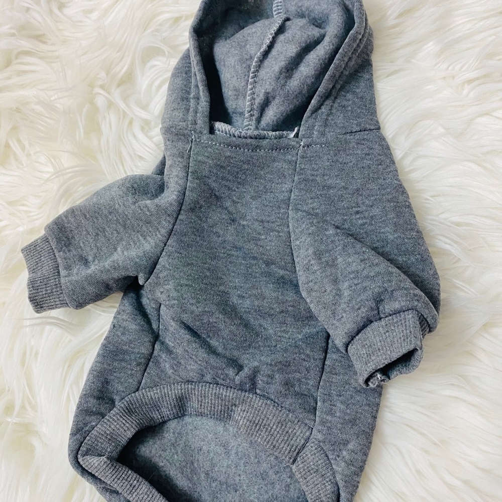 Gray Small Dog Boss Shirt Sweater Cute Female Dog - Picture 3 of 3